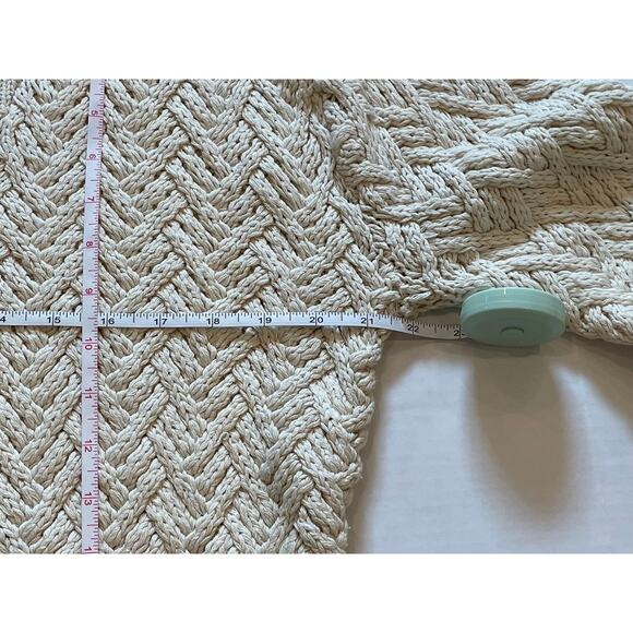 Winter Silks Silk Blend Ivory Long Cardigan Coat Toggle Buttons Shawl Collar M - Picture 10 of 13